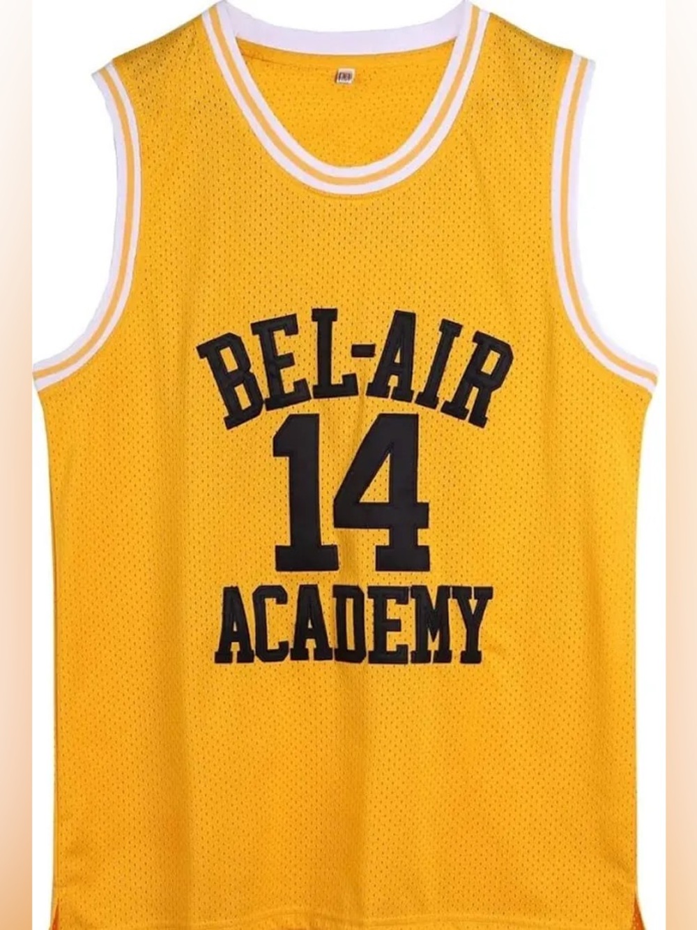 Bel-Air Academy #14 Yellow Basketball Jersey Fresh Prince Size XXL
